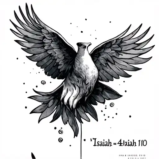 Isaiah 41:10 tattoo design idea