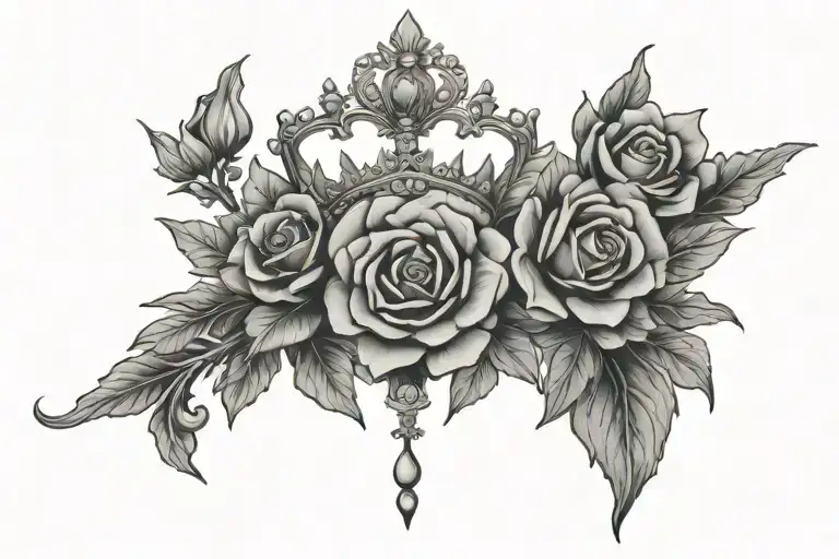 empress dark tattoo design idea
