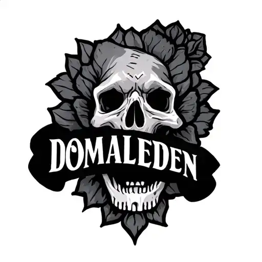 Tatoo of the name DOMALDEN tattoo design idea