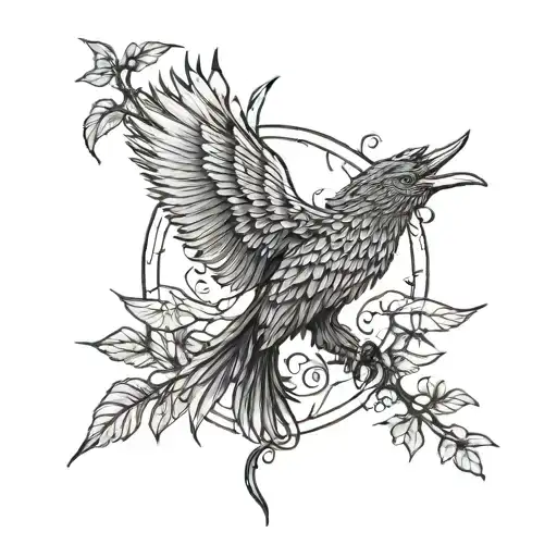 loneliness freedom tattoo design idea