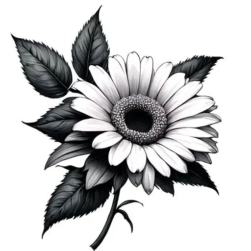 Gerbera tattoo design idea