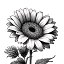 Gerbera tattoo design idea