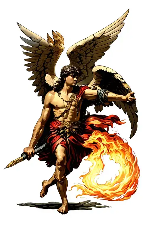 Raphael Archangel tattoo design idea