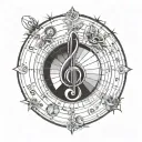 circle of fifths tattoo design idea