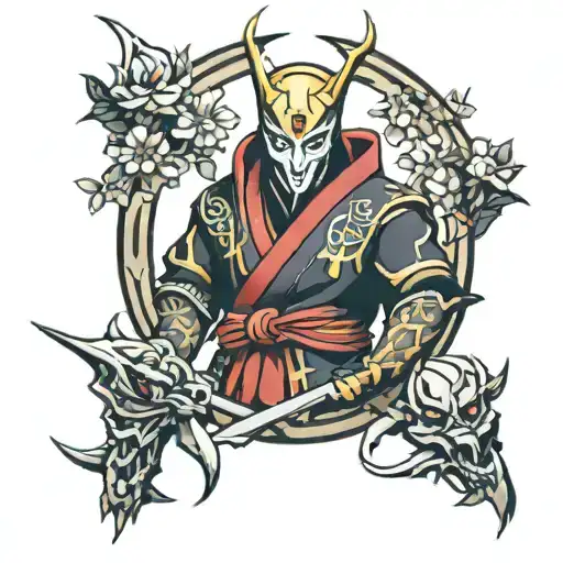 jhin from league of legends tattoo design idea
