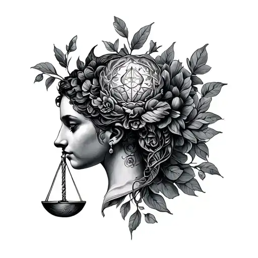 Libra And Gemini tattoo design idea