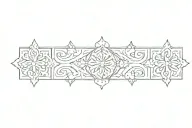 spanish tile tattoo design idea