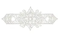 spanish tile tattoo design idea