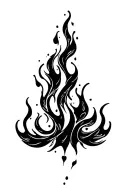 flames tattoo design idea