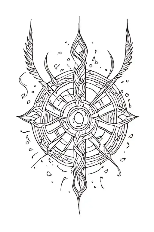 bindrunes symbolizing strength tattoo design idea