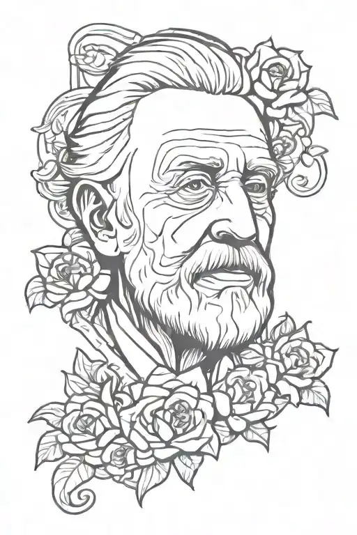 grandfather memorial tattoo tattoo design idea