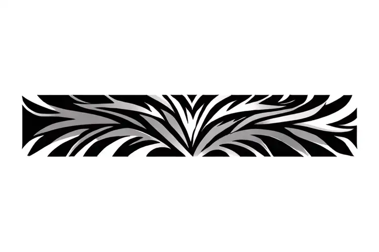 Wolf tribal band tattoo tattoo design idea