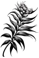 kangaroo paw flower tattoo design idea