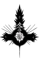 Biblical Scripture writing, Norse Valkyrie, clouds, rays, floral patterns, Norse cross tattoo design idea