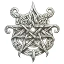 Witches Knot tattoo design idea