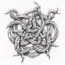 Witches Knot tattoo design idea