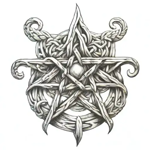 Witches Knot tattoo design idea