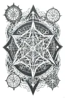 helm of awe & web of wyrd tattoo design idea