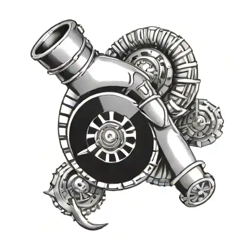 turbo , biomecanique tattoo design idea