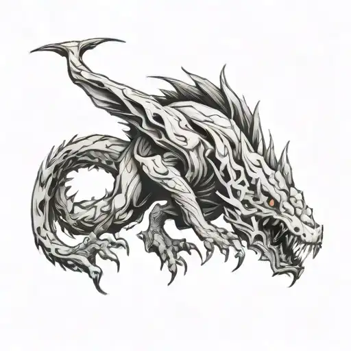 Cryptid tattoo design idea