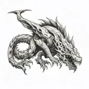 Cryptid tattoo design idea