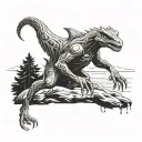 Cryptid tattoo design idea