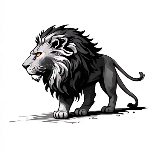 Czech Lion tattoo design idea