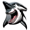 Half shark Half DODGE RAM tattoo design idea