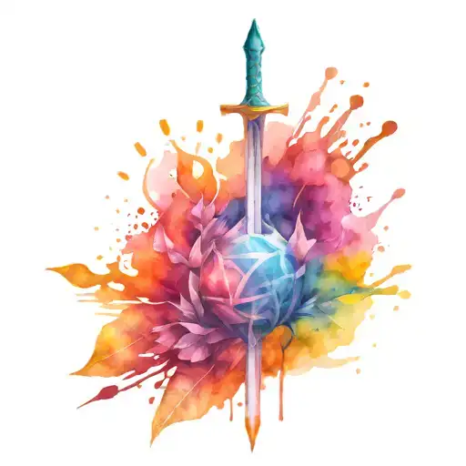 sword of Damocles tattoo design idea