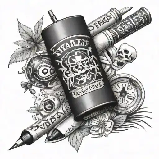 xanax bars, meth weed and all kinds of other drugs  tattoo design idea