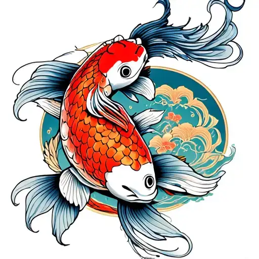 carpe koi tattoo design idea