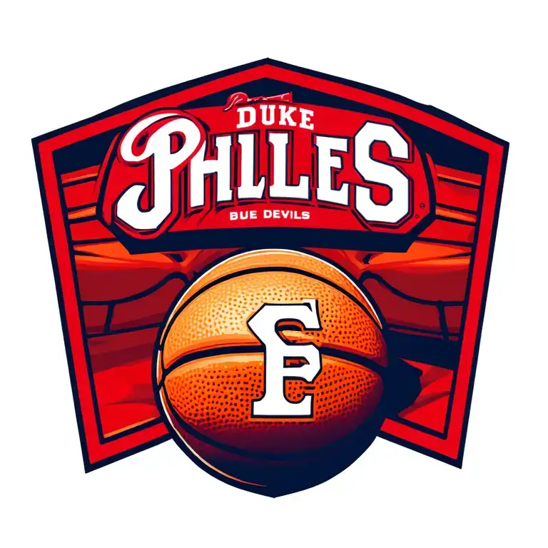 Duke Blue Devils Basketball, 49ers, Phillies, sixers fan tattoo design idea
