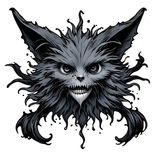 small "boo" inspired tattoo design idea