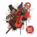 Rebel Ghost Note tattoo design idea