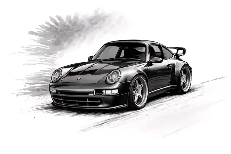 Porsche 911, feilds, Dec 3 2007, tattoo design idea