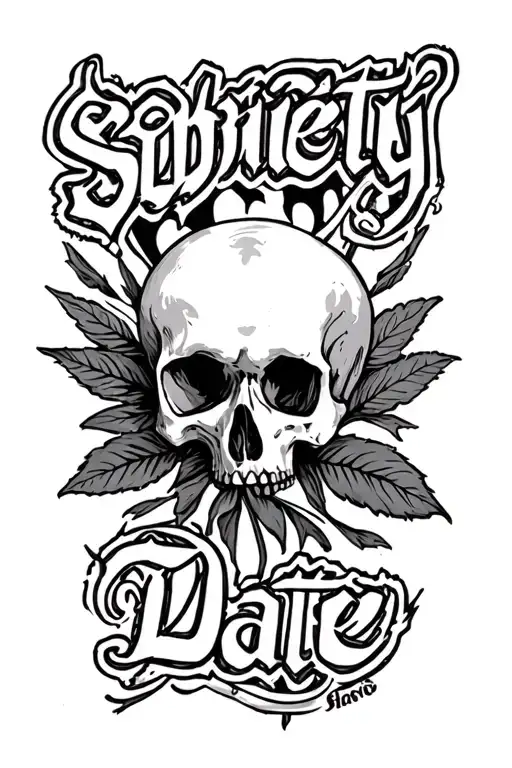 Sobriety date tattoo tattoo design idea