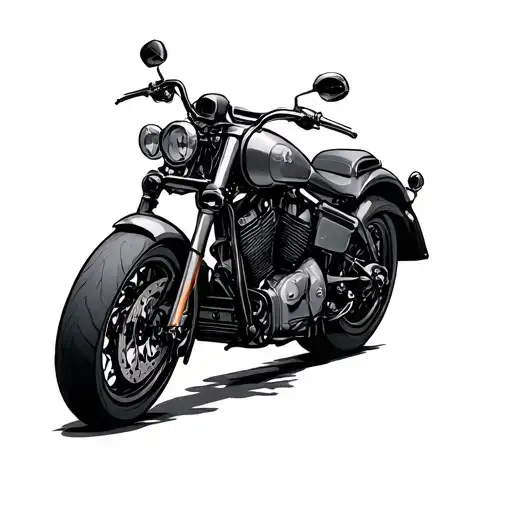 motorbike tattoo design idea