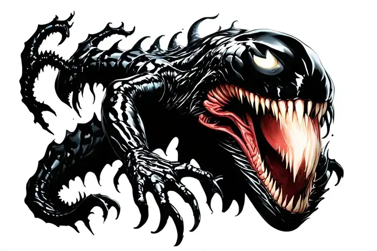 venom tattoo design idea