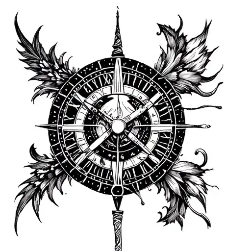 chronos tattoo design idea
