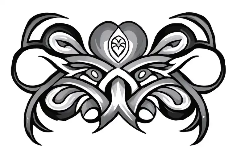 irish tribal symbols tattoo design idea