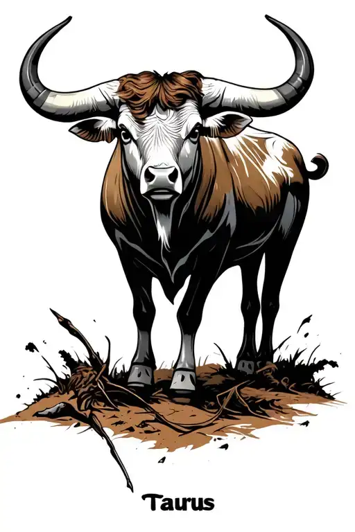 Taurus, hip hop, 90s kid tattoo design idea