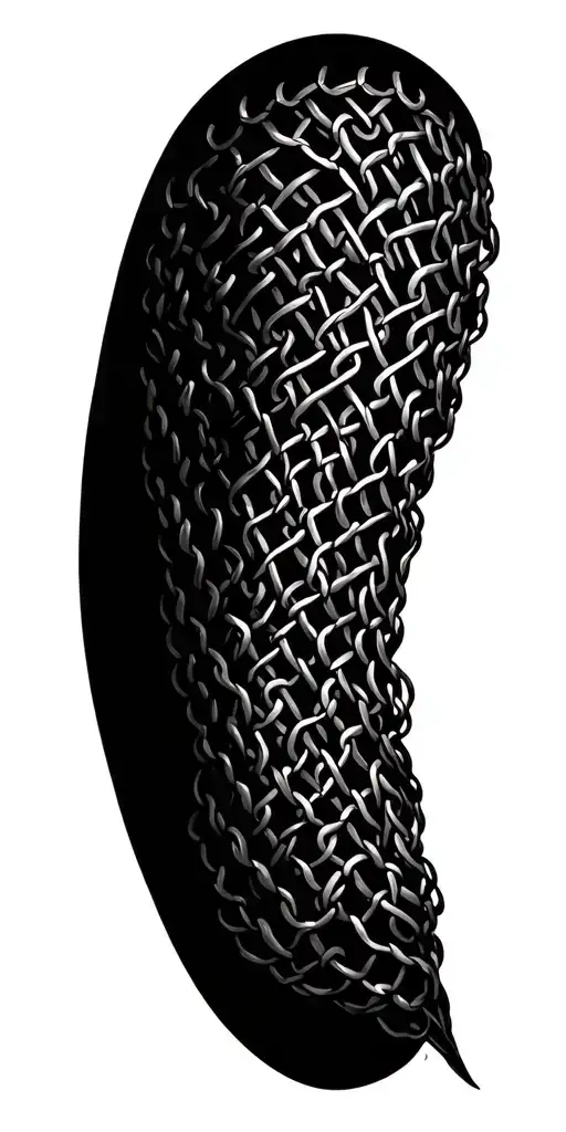 chain mail tattoo design idea