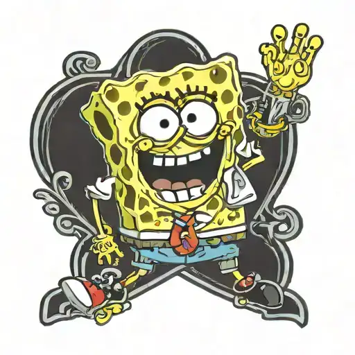 spongebob squarepants spongebob tattoo design idea