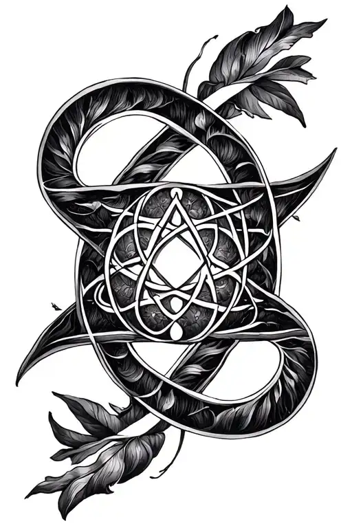 delicate Kabbalah symbols sternum tattoo black for female tattoo design idea