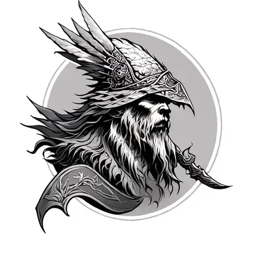 Valhalla tattoo design idea