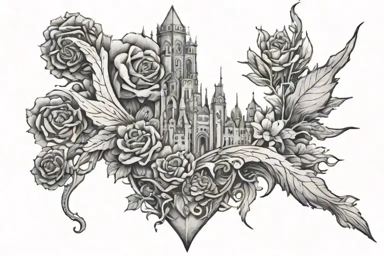 onward and upward tattoo design idea