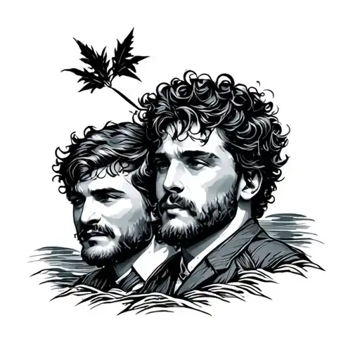 brothers holidays canary island tattoo design idea