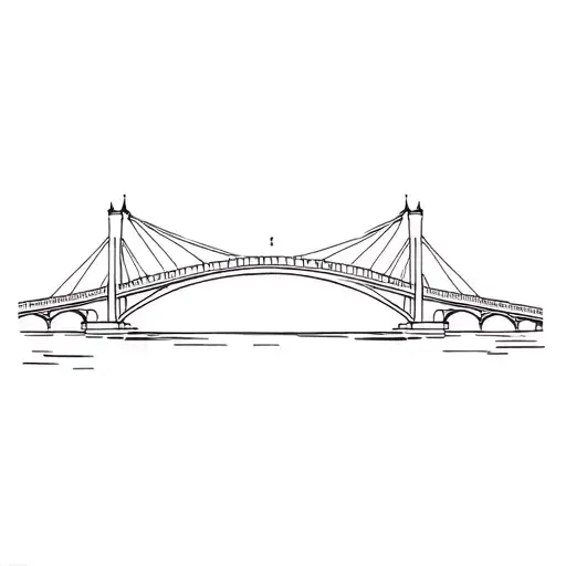 St Servaas Bridge Maastricht tattoo design idea