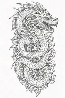 dragon tattoo design idea