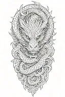 dragon tattoo design idea